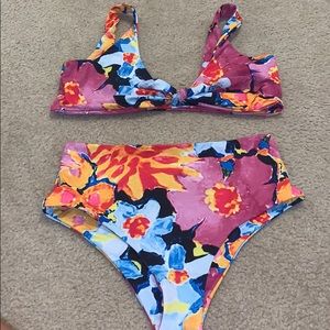 Shein Brand New Swimsuit with highwaisted bottoms